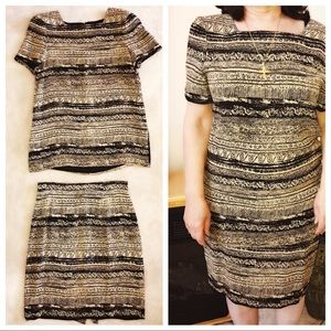 2-Piece Suit / Outfit — Skirt & Blouse